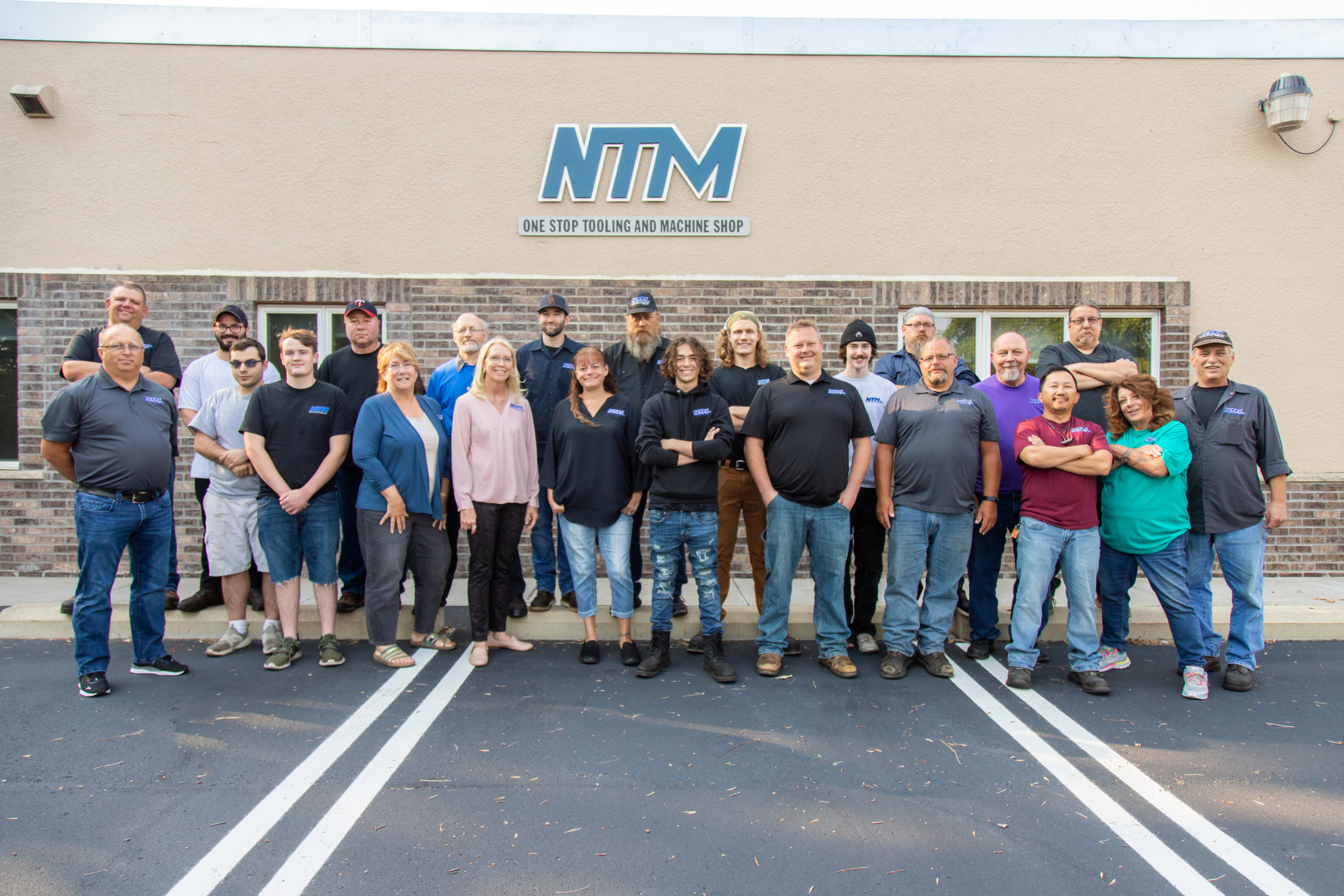 NTM team outside the machine shop