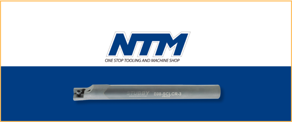 NTM logo and Stubby Carbide Boring Bar