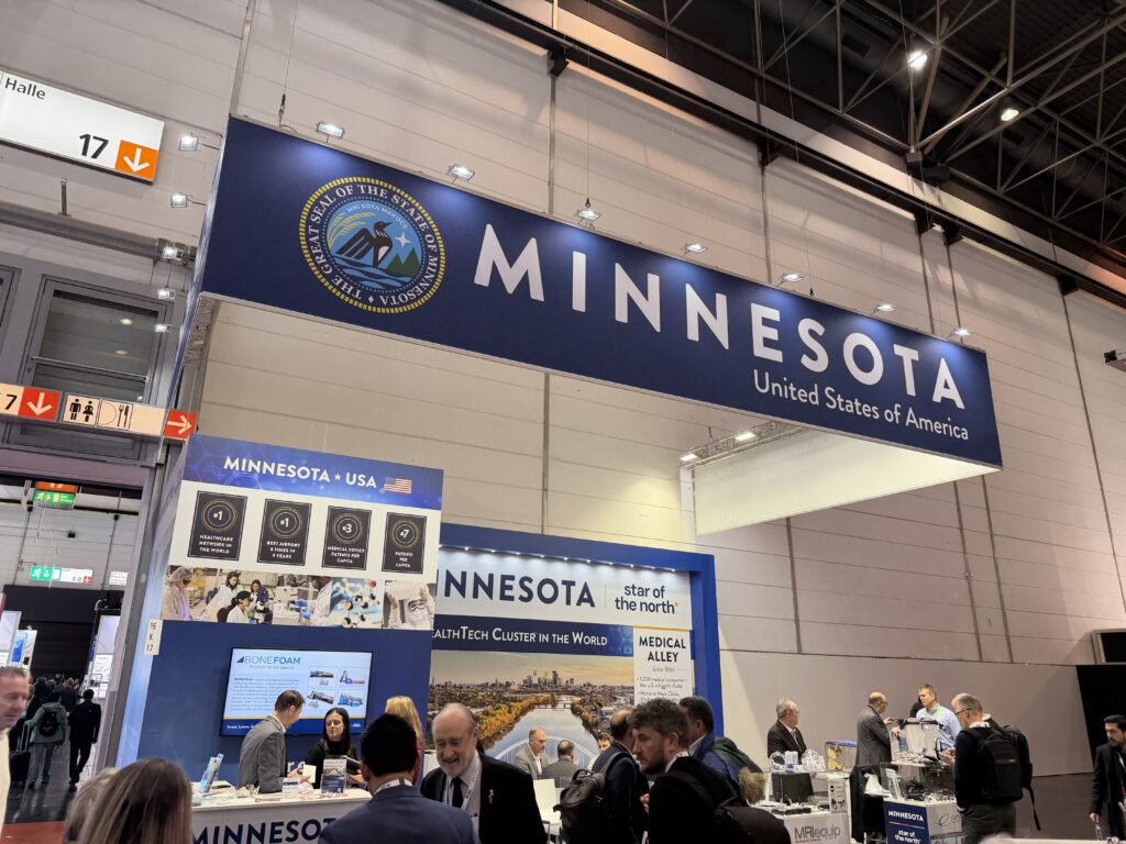 Minnesota booth the manufacturing at the Germany Trade Mission